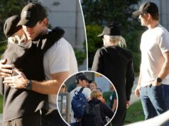 Exes Chris Pratt e Anna Faris se abraçam no Dia de Ação de Graças Exes Chris Pratt e Anna Faris se abraçam no Dia de Ação de Graças