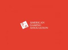 FanDuel junta-se ao DraftKings ao renunciar à American Gaming Association Logotipo da American Gaming Association em branco sobre fundo vermelho. FanDuel junta-se ao DraftKings ao renunciar à American Gaming Association