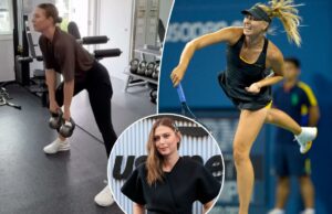 Fãs de Maria Sharapova imploram pelo retorno do tênis após novo vídeo de treino Fãs de Maria Sharapova imploram pelo retorno do tênis após novo vídeo de treino
