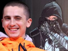 Fãs especulam que o rapper mascarado do Reino Unido EsDeeKid é na verdade Timothee Chalamet timothee chalamet esdeekid principal getty instagram