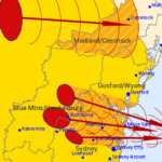 Essas tempestades estão se movendo em direção ao leste.