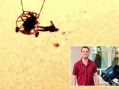 Fotógrafo captura silhueta de paraquedista contra o sol em imagem impressionante Fotógrafo captura silhueta de paraquedista contra o sol em imagem impressionante