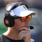 College football ead coach Lincoln Riley of the USC Trojans has been linked to the Florida Gators.