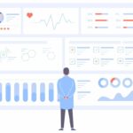 Concept illustration depicting health data