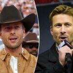 Glen Powell foge para sua cidade natal no Texas por meio do 'aplicativo' de Hollywood do qual você nunca consegue sair