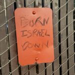 Graffiti 'odioso' contra Israel é condenado em Albany