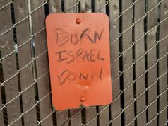 Graffiti ‘odioso’ contra Israel é condenado em Albany Graffiti 'odioso' contra Israel é condenado em Albany