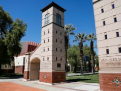 Graffiti racista ameaçando tiroteio em massa encontrado em SJSU Graffiti racista ameaçando tiroteio em massa encontrado em SJSU