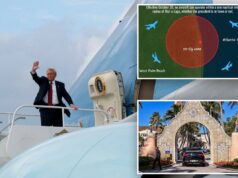 ‘Grande problema de saúde’: moradores de Palm Beach furiosos enquanto a FAA redireciona o tráfego aéreo sobre suas casas para evitar Mar-a-Lago de Trump 'Grande problema de saúde': moradores de Palm Beach furiosos enquanto a FAA redireciona o tráfego aéreo sobre suas casas para evitar Mar-a-Lago de Trump