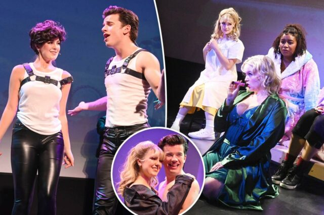 'Grease' acorda em uma paródia off-Broadway chamada 'Vape', onde Danny não tem olhos apenas para Sandy
