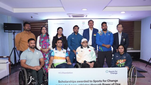 HCLFoundation comemora sucesso de para-atletas, fornece equipamentos e bolsa de estudos

