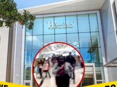 Homem armado atira em três pessoas dentro do California Mall, vídeo mostra as consequências Westfield Valley Fair Mall facebook getty tiktok composto