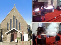 Homem australiano preso após incendiar altar de igreja local, custando US$ 75 mil em danos Homem australiano preso após incendiar altar de igreja local, custando US$ 75 mil em danos