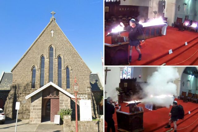 Homem australiano preso após incendiar altar de igreja local, custando Homem australiano preso após incendiar altar de igreja local, custando US$ 75 mil em danos