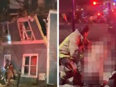 Homem parcialmente nu gravemente queimado em explosão de gás em Atlanta, capturado em vídeo 111925_atlanta_explosion_kal_v2