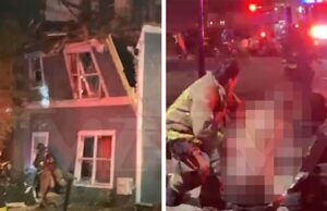 Homem parcialmente nu gravemente queimado em explosão de gás em Atlanta, capturado em vídeo 111925_atlanta_explosion_kal_v2