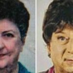 Foto de Graziella Dall'Oglio (esquerda) e imagem de seu filho tentando se passar por ela (direita). O filho arrecadou 53 mil euros (US$ 94 mil) de sua pensão nos três anos em que ela faleceu.