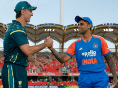 IND vs AUS 4º T20I: Mitchell Marsh vence o sorteio; Austrália opta por lançar primeiro IND vs AUS 4º T20I: Mitchell Marsh vence o sorteio; Austrália opta por lançar primeiro