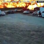 Imagens de Dashcam capturam acidente de avião de carga