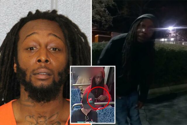 Imagens perturbadoras da câmera corporal mostram o suposto assassino de Iryna Zarutska dizendo que um 'material feito pelo homem' o estava controlando meses antes do assassinato
