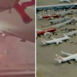 Incêndio começa em avião lotado da Virgin Australia ao pousar