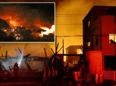 Incêndio no Japão danifica 170 casas e obriga evacuações Incêndio no Japão danifica 170 casas e obriga evacuações