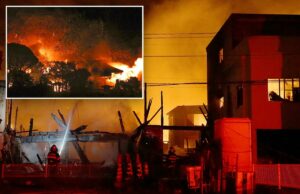 Incêndio no Japão danifica 170 casas e obriga evacuações Incêndio no Japão danifica 170 casas e obriga evacuações