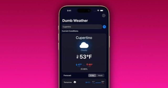 Indie App Spotlight: 'Dumb Weather' oferece a previsão sem muita confusão
