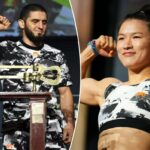 Islam Makhachev e Zhang Weili buscam vagas no clube campeão exclusivo das duas divisões no UFC 322
