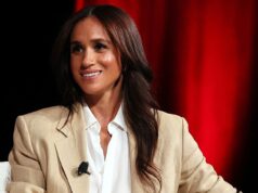 JAN MOIR: Minha viagem à loja pop-up de Meghan Markle, onde até o Montecito custa £ 24 por um pote de mel! Meghan, Duquesa de Sussex fala no palco durante o 2025 TIME100 Summit no Jazz no Lincoln Center em 23 de abril de 2025