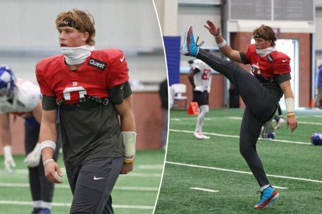 Jaxon Dart dá um passo significativo, pois restam poucos obstáculos O quarterback do New York Giants, Jaxson Dart (6), quando o New York Giants treinou na quarta-feira, 26 de novembro de 2025, no Quest Diagnostics Training Center em East Rutherford, NJ.