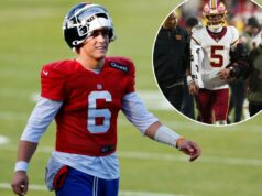 Jaxson Dart simpatiza com tudo sobre a terrível lesão de Jayden Daniels Jaxson Dart simpatiza com tudo sobre a terrível lesão de Jayden Daniels