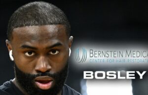 Jaylen Brown inundado com ofertas de transplante capilar, deixe-nos ajudá-lo! Jaylen Brown BERNSTEIN MEDICAL, logotipo Bosley 2