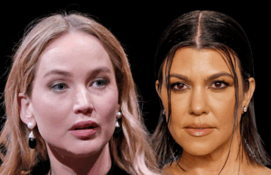 Jennifer Lawrence chama Kourtney Kardashian de ‘mais irritante do que nunca’ jennifer lawrence kourtney kardashian principal getty