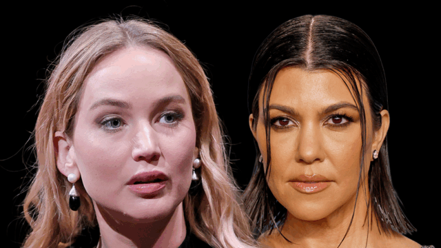 Jennifer Lawrence chama Kourtney Kardashian de 'mais irritante do que jennifer lawrence kourtney kardashian principal getty