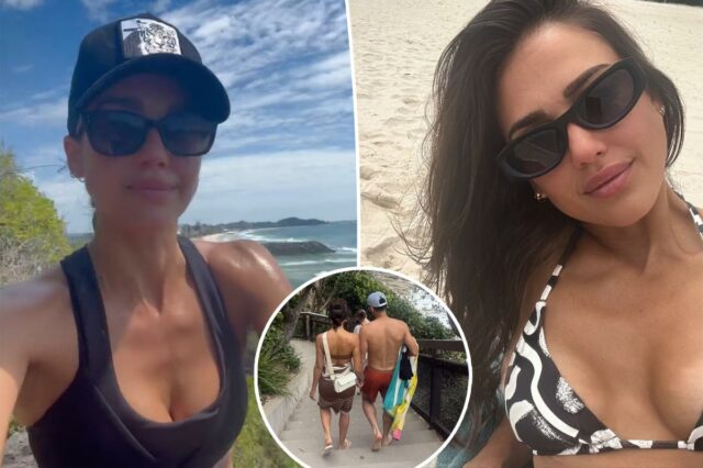 Jessica Alba surpreende em biquíni estampado enquanto relembra seu tempo na 'linda' Austrália
