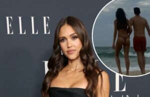 Jessica Alba usa biquíni atrevido em homenagem ao Dia de Ação de Graças com Danny Ramirez Jessica Alba usa biquíni atrevido em homenagem ao Dia de Ação de Graças com Danny Ramirez