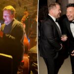 Jimmy Fallon e James Corden cantam os padrões de Sinatra e Bennett para convidados chocados em Nova York