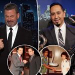 Jimmy Kimmel começa a chorar em homenagem ao melhor amigo, o líder da banda Cleto Escobedo: 'Não é justo'