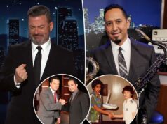 Jimmy Kimmel começa a chorar em homenagem ao melhor amigo, o líder da banda Cleto Escobedo: ‘Não é justo’ Jimmy Kimmel começa a chorar em homenagem ao melhor amigo, o líder da banda Cleto Escobedo: 'Não é justo'