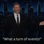Jimmy Kimmel zomba alegremente da reação entusiástica de Trump ao conhecer Mamdani