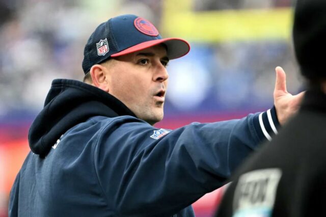 O técnico assistente do New England Patriots, Joe Judge.