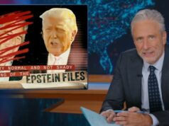 Jon Stewart critica Trump por alegar que não tem ‘nada a esconder’ com os arquivos de Epstein: ‘Está muito claro que ele não quer que essas coisas’ sejam divulgadas Jon Stewart critica Trump por alegar que não tem 'nada a esconder' com os arquivos de Epstein: 'Está muito claro que ele não quer que essas coisas' sejam divulgadas