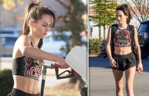 Jordon Hudson exibe abdômen em roupa Tiny Cheer Jordan Hudson Backgrid Sub 2