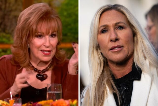 Joy Behar grita Marjorie Taylor Greene em ‘The View’: Nossa “nova melhor amiga”
