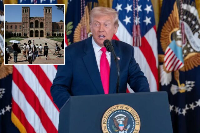 Juiz proíbe indefinidamente Trump de multar Universidade da Califórnia por Juiz proíbe indefinidamente Trump de multar Universidade da Califórnia por suposta discriminação