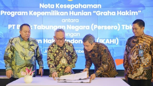 Juízes em toda a Indonésia facilitam a retirada de crédito e a contratação de uma hipoteca no BTN
