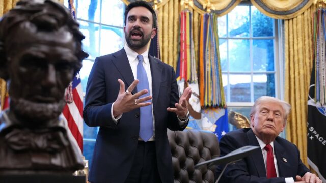 Kaitlan Collins, da CNN, exalta Mamdani chamando um Trump jovial de fascista na cara: 'Momento incrível na política'
