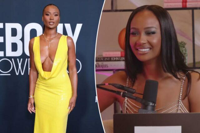 Kayla Nicole, ex de Travis Kelce, desativa conta X conforme Kayla Nicole participa do Ebony Power 100 Gala no The Beverly Hilton em 4 de novembro de 2025 em Beverly Hills, Califórnia.