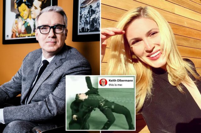 Keith Olbermann sugere que ele se esquivou de uma bala enquanto se regozija com os últimos escândalos da ex-namorada Olivia Nuzzi
